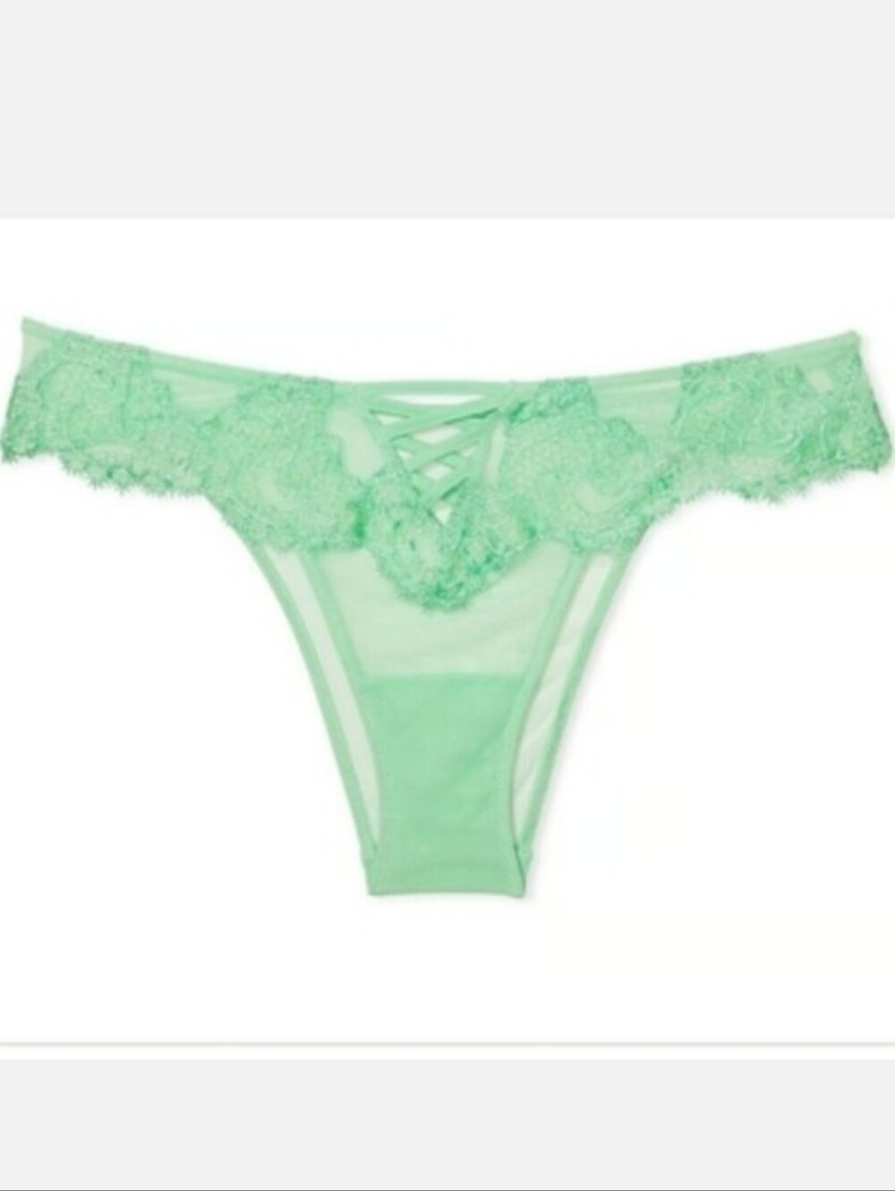 Victoria's secret dream Angel's boho floral embroidery Brazilian panty XLARGE